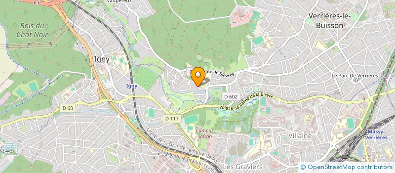localisation de l'entreprise SCI DES COTEAUX DE VERRIERES à VERRIERES-LE-BUISSON