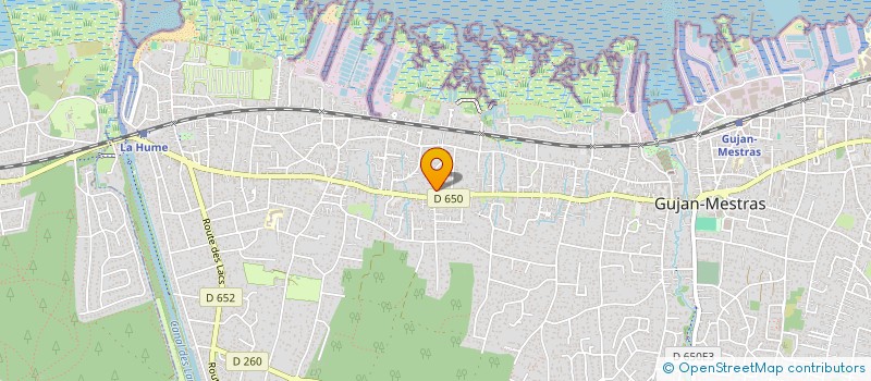 localisation de l'entreprise SCI DES COTEAUX SAINT PIERRE  GUJAN-MESTRAS