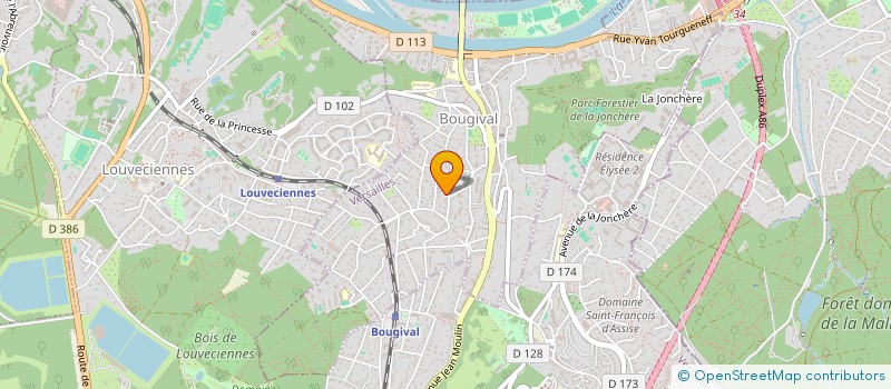 localisation de l'entreprise SCI DES COTES FM  BOUGIVAL