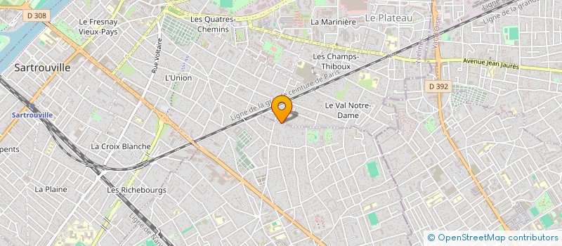 localisation de l'entreprise SCI DES COTES NISSE-SOBIERAJ  HOUILLES