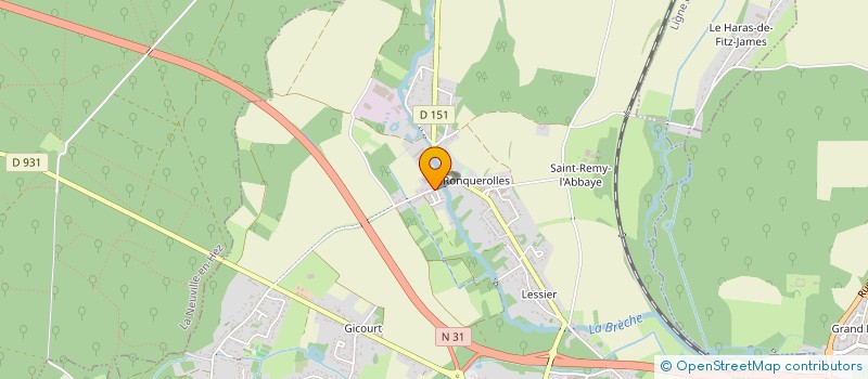 localisation de l'entreprise SCI DES COTTERETS  LAMORLAYE