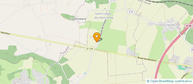 localisation de l'entreprise SCI DES COTTES  SAINT-LEGER-DU-GENNETEY