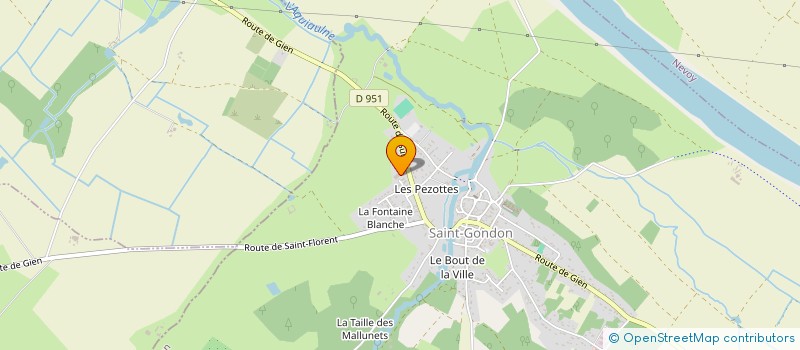 localisation de l'entreprise SCI DES COTTINS  SAINT-GONDON