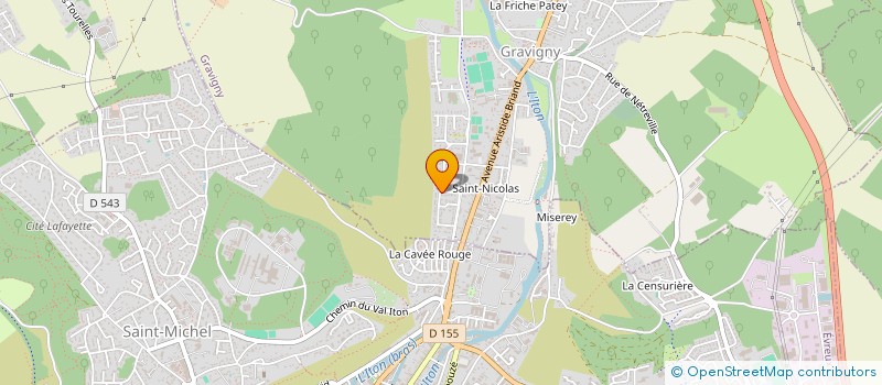 localisation de l'entreprise SCI DES COUDRETTES à GRAVIGNY