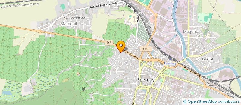 localisation de l'entreprise SCI DES COUDRIERS  EPERNAY