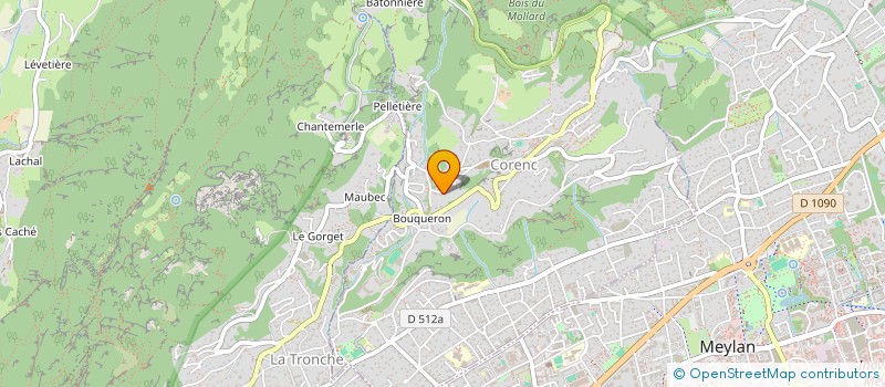 localisation de l'entreprise SCI DES COULOURES  CORENC