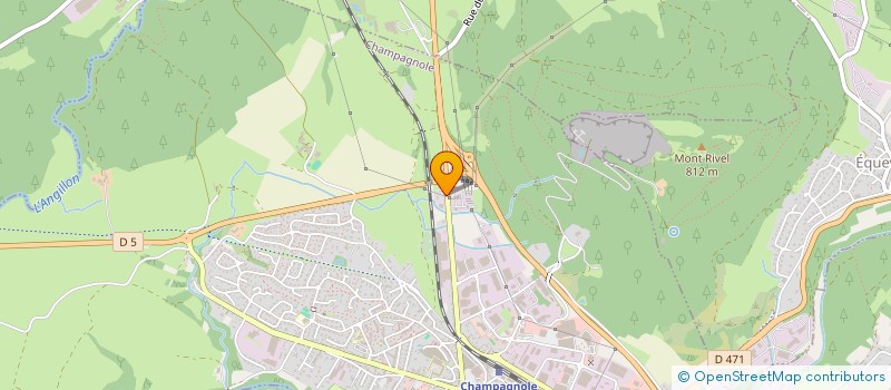 localisation de l'entreprise SCI DES COUPOIS  CHAMPAGNOLE