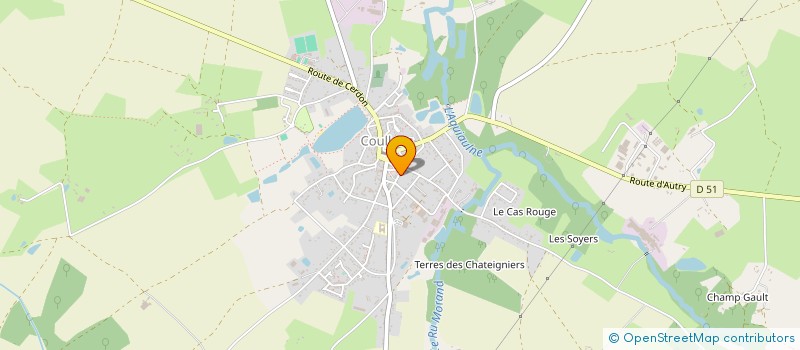 localisation de l'entreprise SCI DES COURANCES à COULLONS