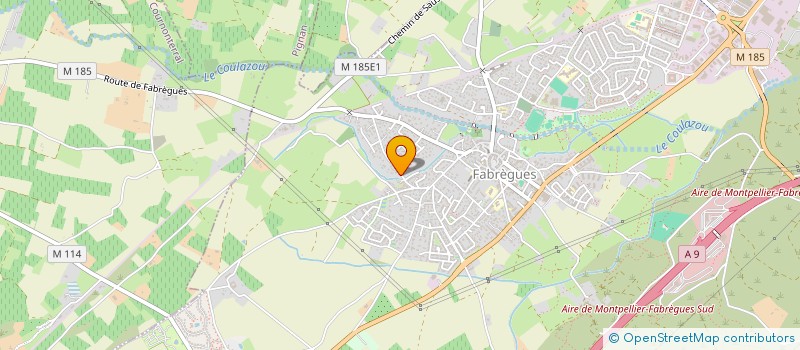 localisation de l'entreprise SCI DES COURECHES  FABREGUES