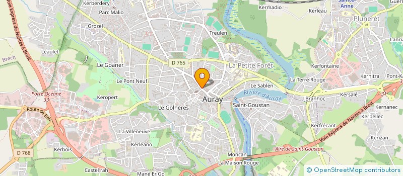 localisation de l'entreprise SCI DES COURLIS à AURAY