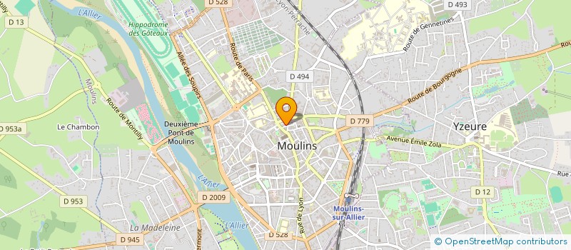 localisation de l'entreprise SCI DES COURS à MOULINS