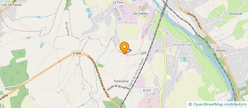 localisation de l'entreprise SCI DES COURS-TAILLARDS à HAUTERIVE