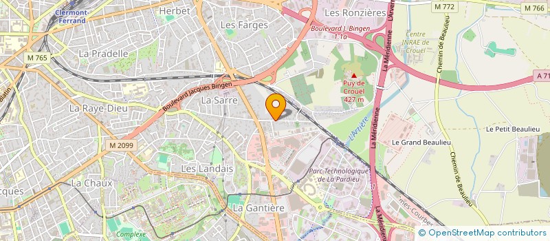 localisation de l'entreprise SCI DES COURTIAUX  CLERMONT-FERRAND