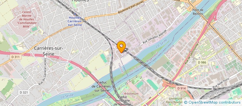 localisation de l'entreprise SCI DES COURTILS  CARRIERES-SUR-SEINE