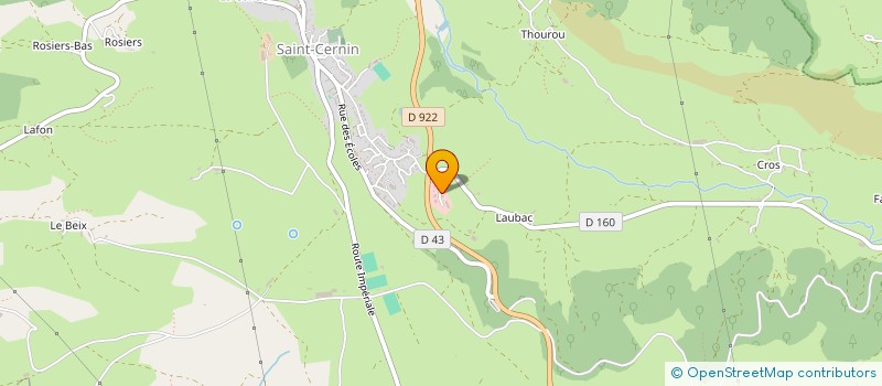 localisation de l'entreprise SCI DES COURTINES à SAINT-CERNIN