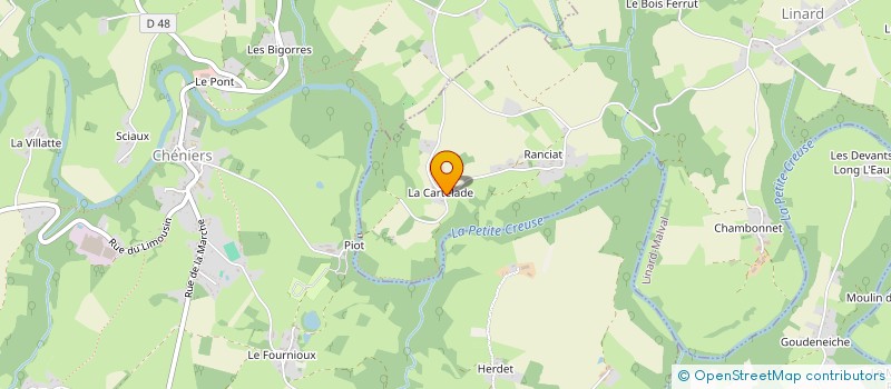 localisation de l'entreprise SCI DES COURZATS à LINARD-MALVAL