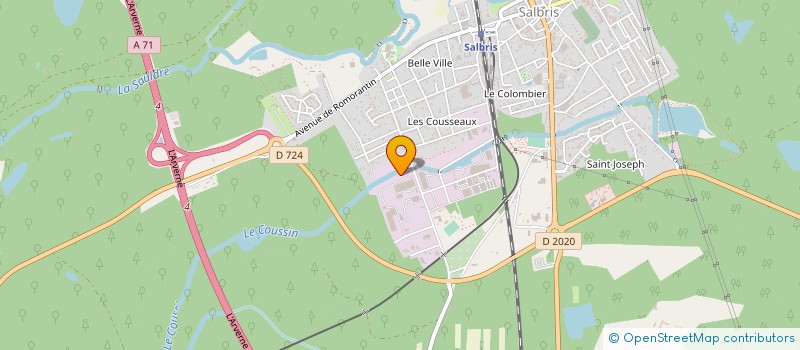 localisation de l'entreprise SCI DES COUSSEAUX  SALBRIS