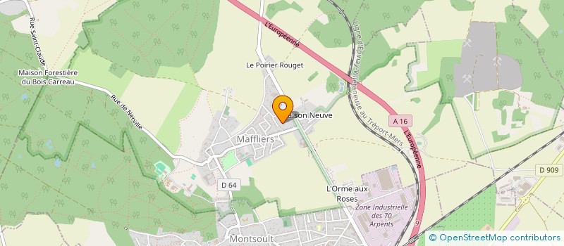 localisation de l'entreprise SCI DES COUTURELLES  MAFFLIERS