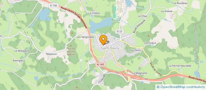 localisation de l'entreprise SCI DES COUVREURS  SAINT-VAURY