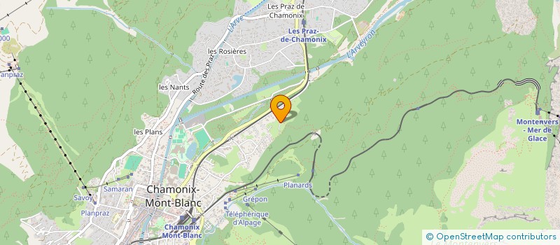 localisation de l'entreprise SCI DES COVERAYS à CHAMONIX-MONT-BLANC