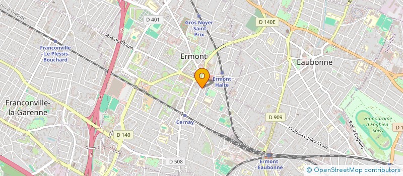 localisation de l'entreprise SCI DES COYARS  ERMONT