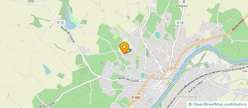 localisation de l'entreprise SCI DES CRAB'S à RABASTENS