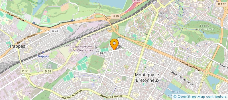 localisation de l'entreprise SCI DES CRAYONS  MONTIGNY-LE-BRETONNEUX