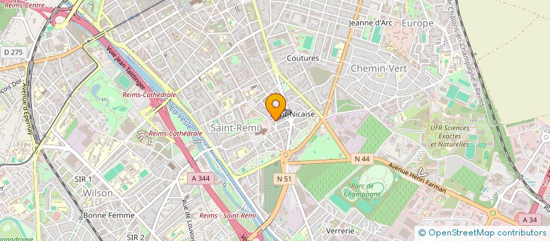 localisation de l'entreprise SCI DES CRENEAUX  REIMS