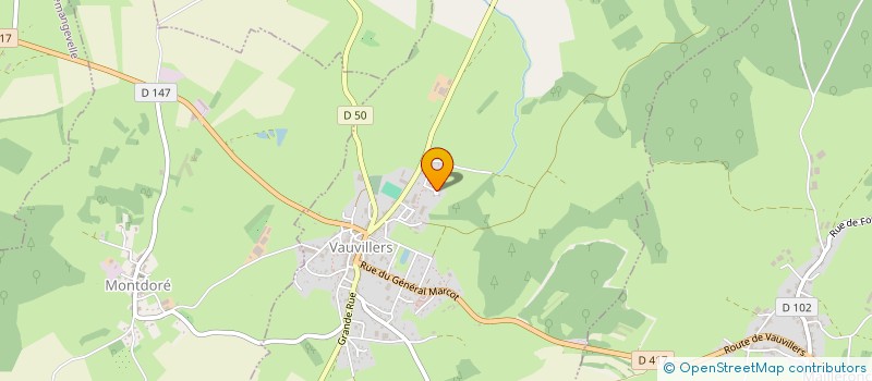 localisation de l'entreprise SCI DES CRESSONNIERES  VAUVILLERS