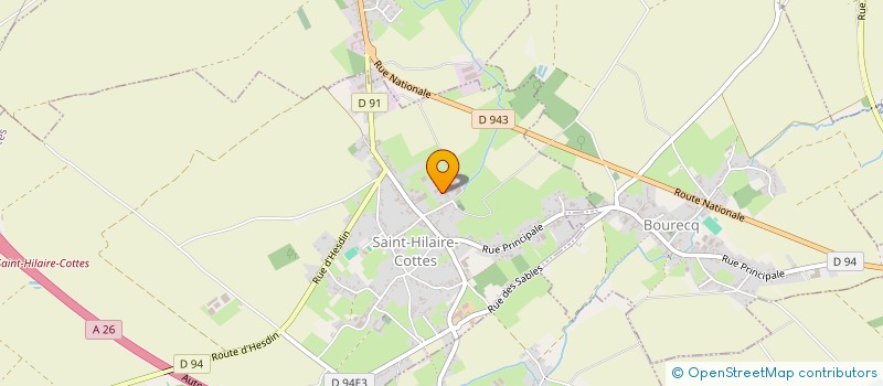 localisation de l'entreprise SCI DES CRESSONNIERES  SAINT-HILAIRE-COTTES