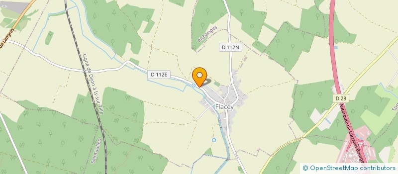 localisation de l'entreprise SCI DES CRESSONNIERES  FLACEY