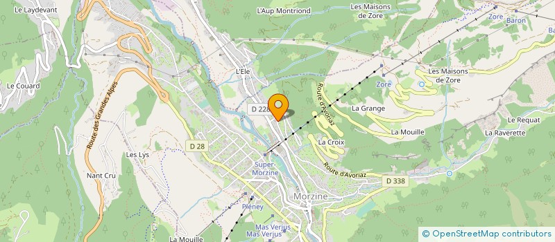 localisation de l'entreprise SCI DES CRETES à MORZINE