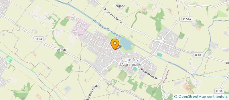 localisation de l'entreprise SCI DES CRETES  SAINTE-FOY-D'AIGREFEUILLE