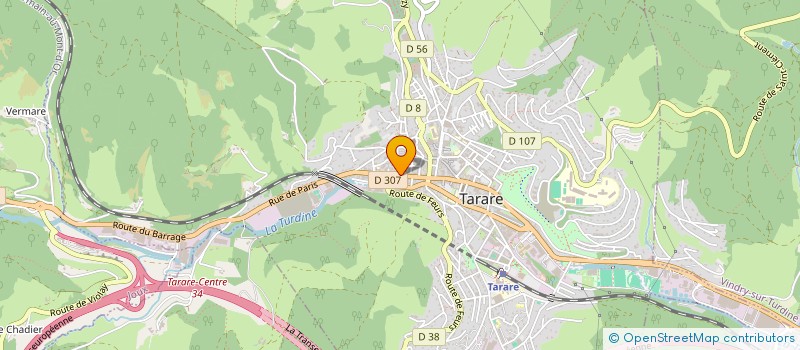 localisation de l'entreprise SCI DES CRETS  TARARE