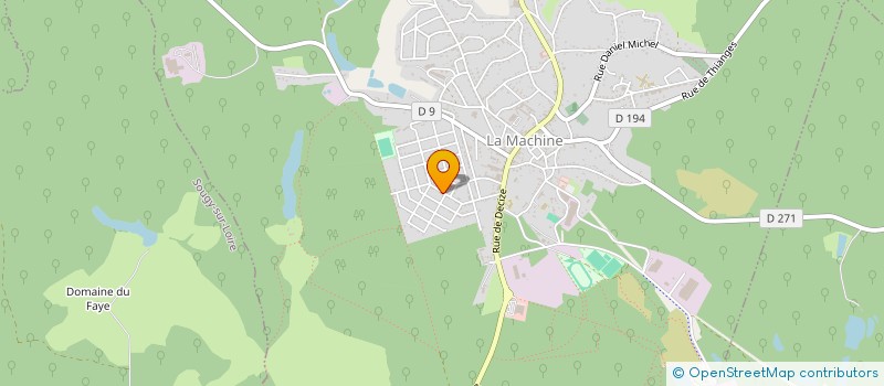 localisation de l'entreprise SCI DES CROETS  LA MACHINE