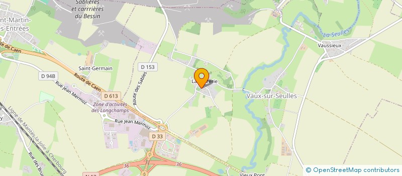 localisation de l'entreprise SCI DES CROISSANTS  VAUX-SUR-SEULLES