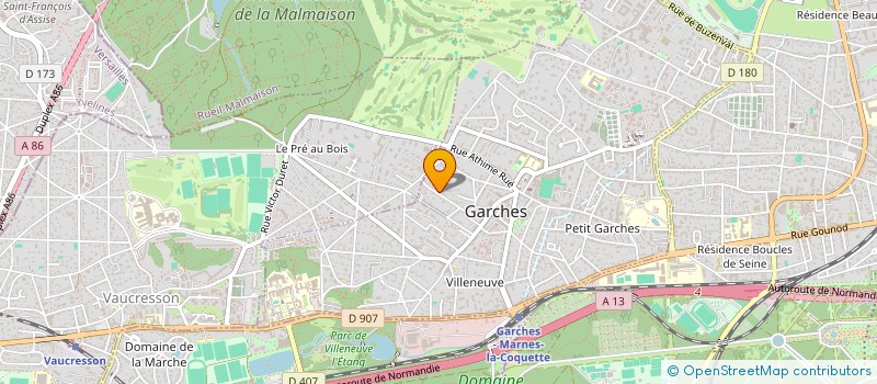 localisation de l'entreprise SCI DES CROISSANTS à GARCHES