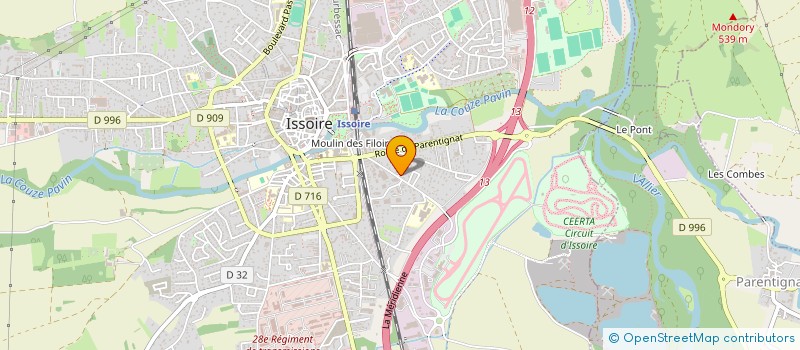 localisation de l'entreprise SCI DES CROIZETTES  ISSOIRE