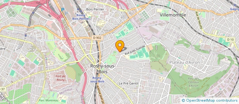 localisation de l'entreprise SCI DES CROZETS à ROSNY-SOUS-BOIS