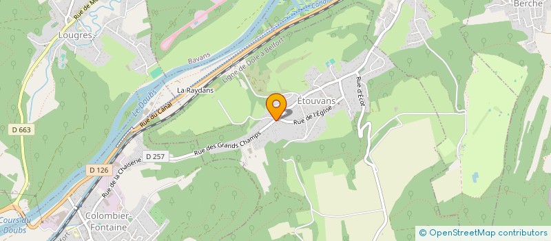 localisation de l'entreprise SCI DES CYGNES  ETOUVANS