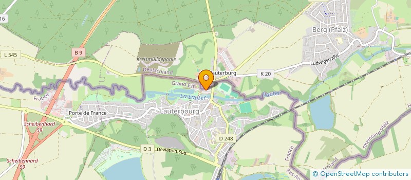 localisation de l'entreprise SCI DES CYGNES  LAUTERBOURG