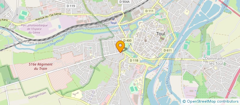 localisation de l'entreprise SCI DES CYPRES  TOUL