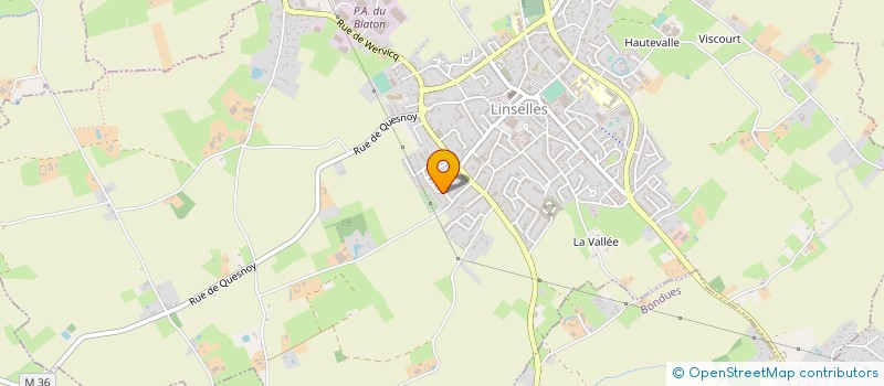 localisation de l'entreprise SCI DES DAHLIAS  LINSELLES