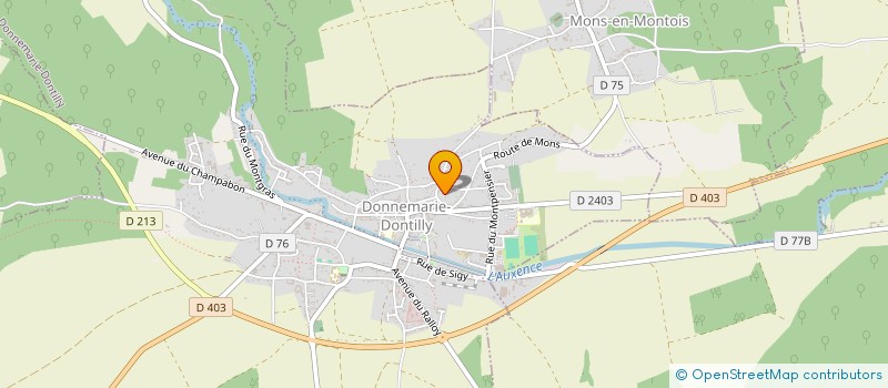 localisation de l'entreprise SCI DES DAMES  DONNEMARIE-DONTILLY