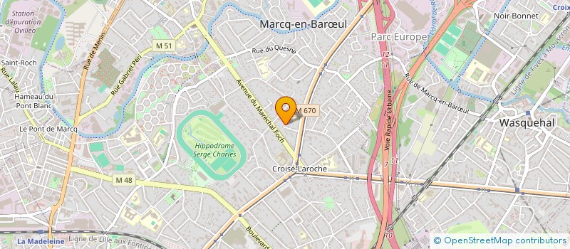 localisation de l'entreprise SCI DES DAMES à MARCQ-EN-BARŒUL