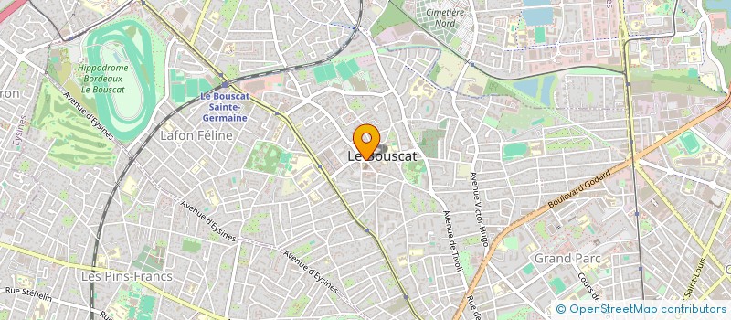 localisation de l'entreprise SCI DES DAMES  LE BOUSCAT