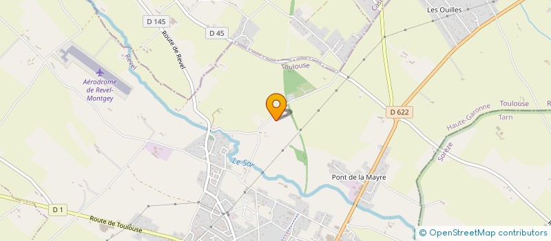 localisation de l'entreprise SCI DES DAMES  REVEL