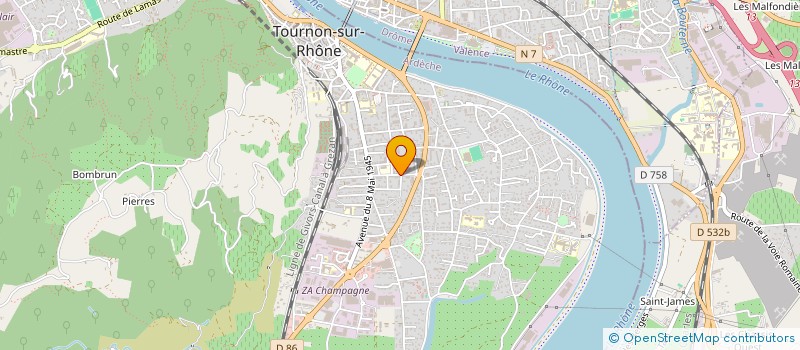 localisation de l'entreprise SCI DES DAMES à TOURNON-SUR-RHONE