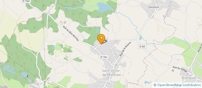 localisation de l'entreprise SCI DES DAMES  SAINT-VICTOR-DE-MORESTEL