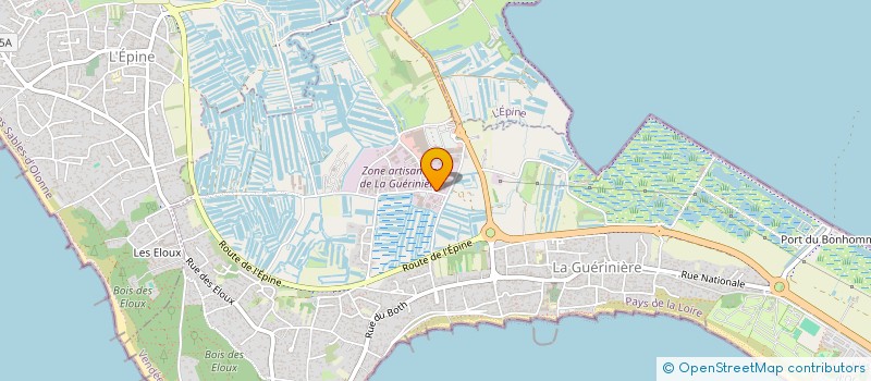 localisation de l'entreprise SCI DES DEBRELAUX  LA GUERINIERE